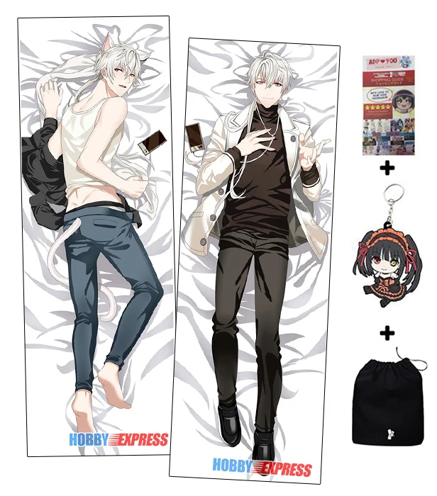 Наволочка Мужская в японском стиле дакимакура 707 см|body pillow cover|male dakimakurapillow cover |