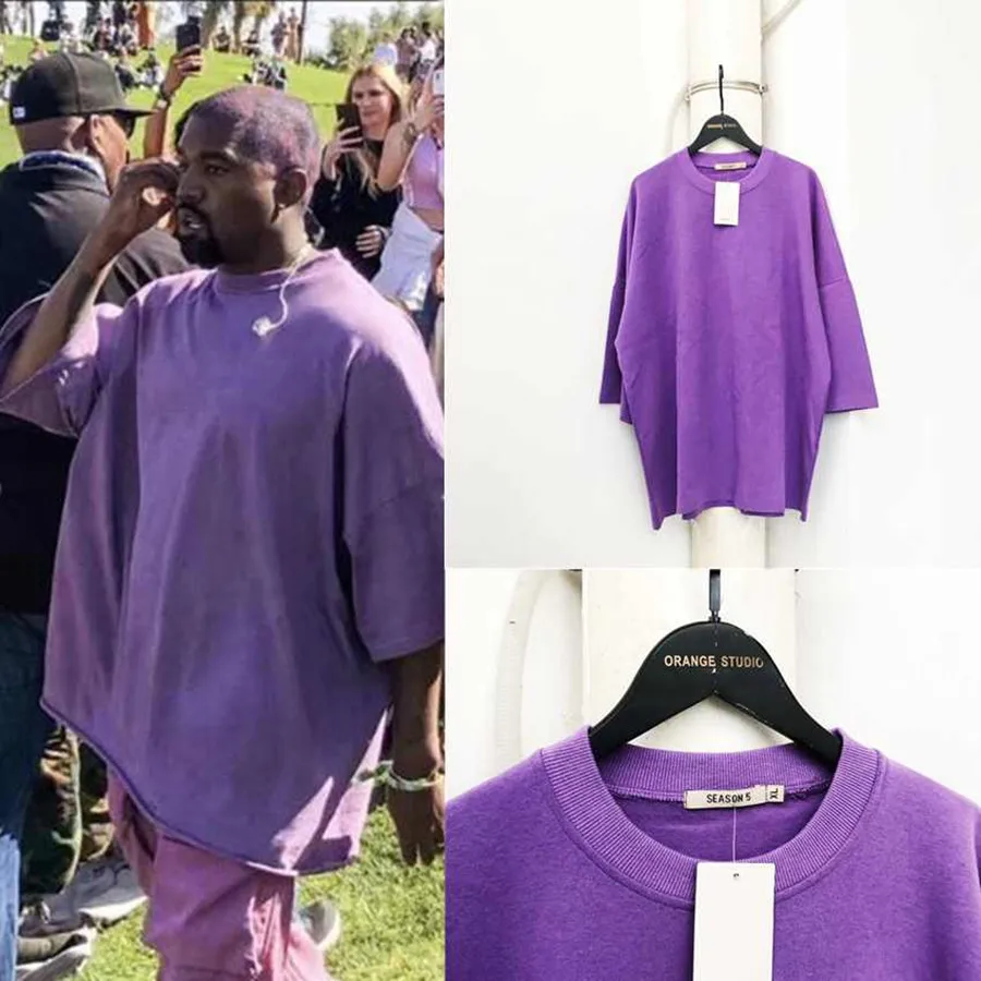

Oversize Season 5 Kanye West Sunday Service Holy Tee T Shirt Men Women 1:1 High Quality Fashion Casual T-shirts