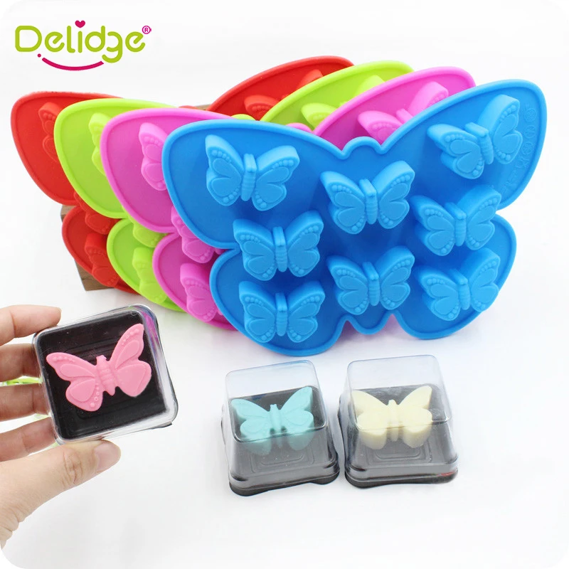 

Delidge 1pc Butterfly Shape Chocolate Mold Ice Cream Mold Food Grade Silicone Diy Fruit Sugar Pudding Tools Cake Decoration