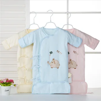 

Newborn Infant Baby Sleeping Bag Cotton Sleep Sack Baby Anti Kick Quilt Detachable Sleeve Pajamas