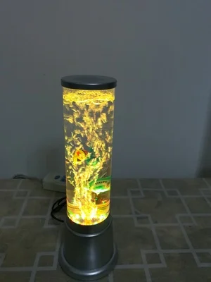 Jellyfish lamp Water column light Feng Shui column Colorful automatic color change - Цвет: 38 cm tall. Colorful