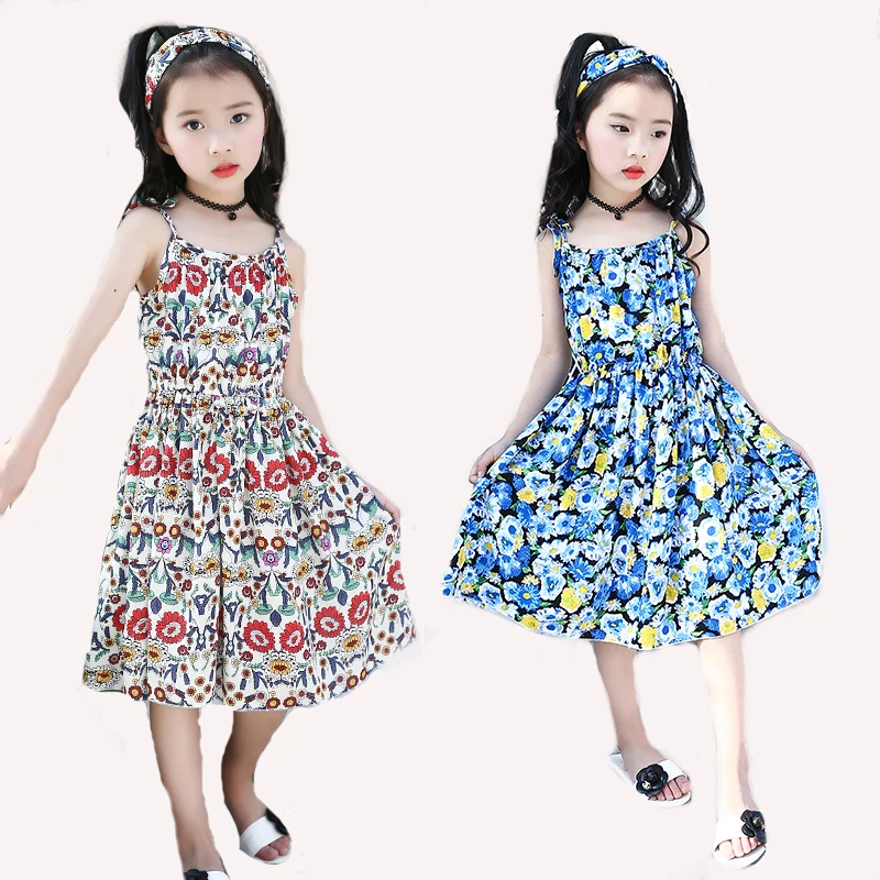 Aliexpress.com : Buy Kids Dresses For Girls Sundress Floral Print Girls ...