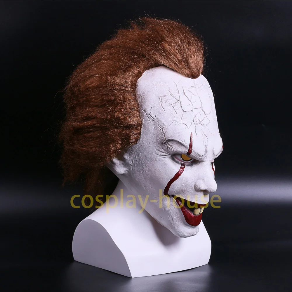 2017 Movie Stephen King's Pennywise Clown Joker Mask Tim Curry Horrible Halloween Party Cosplay Masks Mask Clown Latex Mask (5)