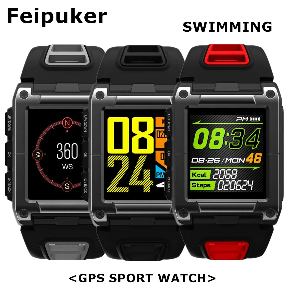 

2018 S929 GPS Swimming Sport Smart Watch MTK2503 IP68 Waterproof Heart Rate Monitor Pedometer Compass GPS Alarm Clocks Smartwatc