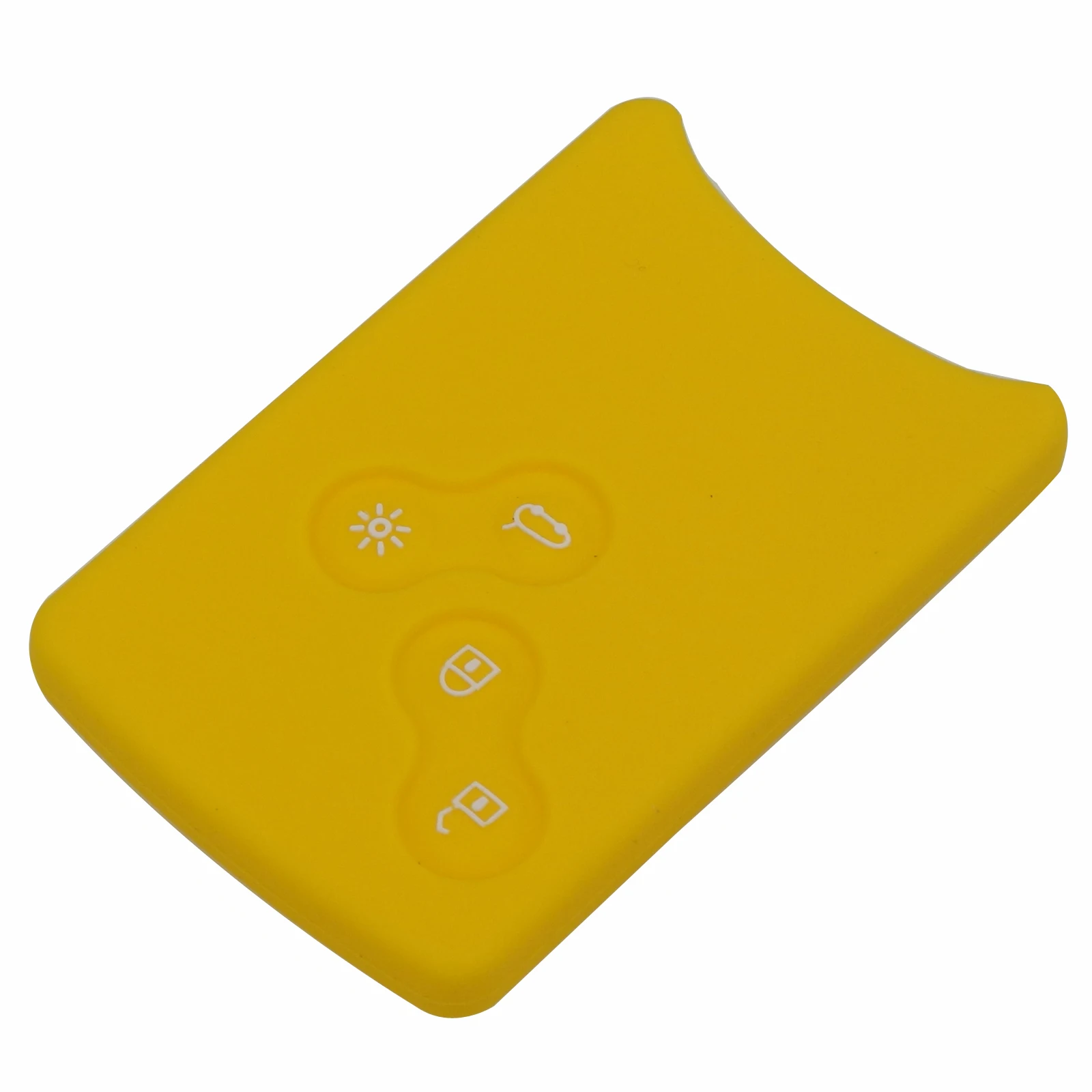 Jingyuqin 30 шт./лот 4 кнопки автомобильный ключ силиконовый чехол протектор держатель для Renault Clio Logan Megane 2 3 Koleos Scenic чехол для карт - Название цвета: Yellow