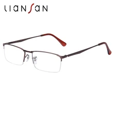 LianSan, модные, винтажные, ретро, легкие, сплав, половинная оправа, очки для чтения, для женщин и мужчин, Роскошные, брендовые, дизайнерские, Пресбиопия+ 2,5, L6281