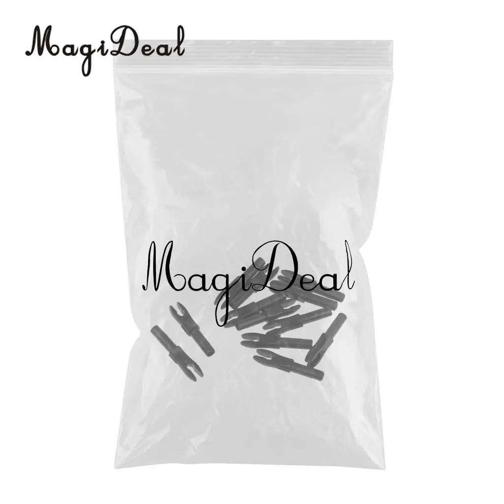 MagiDeal 12pcs Archery Arrow Nocks Pin Insert Tail End Nocks for Arrow Shaft IN 4.2MM Outdoor Target Shooting Gear