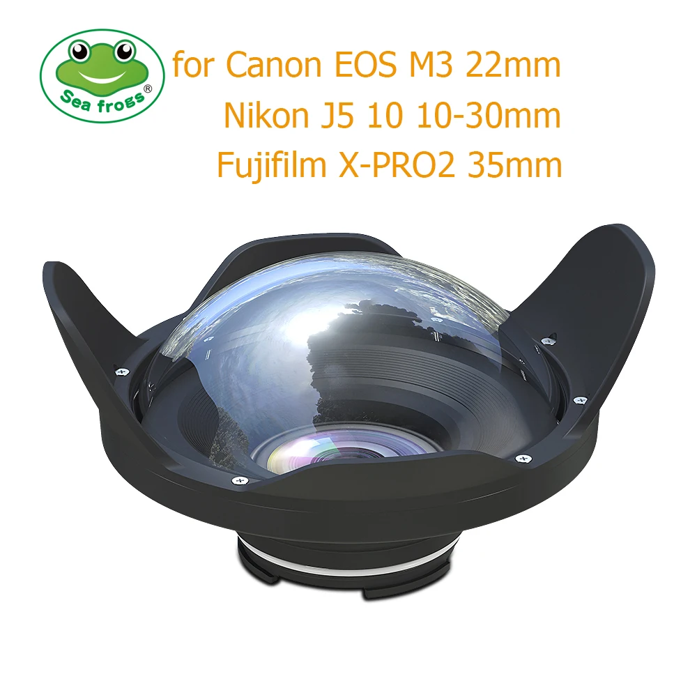 6 дюймовый сухой купольный порт Seafrogs Для беззеркальных корпусов Meikon SeaFrogs V.3 40M 130FT