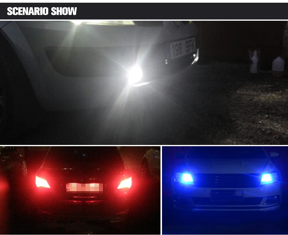 7pcs T10 W5W Silicone Case COB LED Car Parking Light 194 168 Silica Gel LED Wedge Interior Dome Lamp Auto Turn Side Bulbs 12V (3)