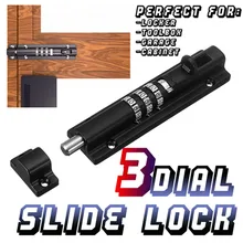 Многофункциональный инструмент 3 набора слайда замок скольжения болт ворота защелка сверхпрочная дверь без хлопот ключей