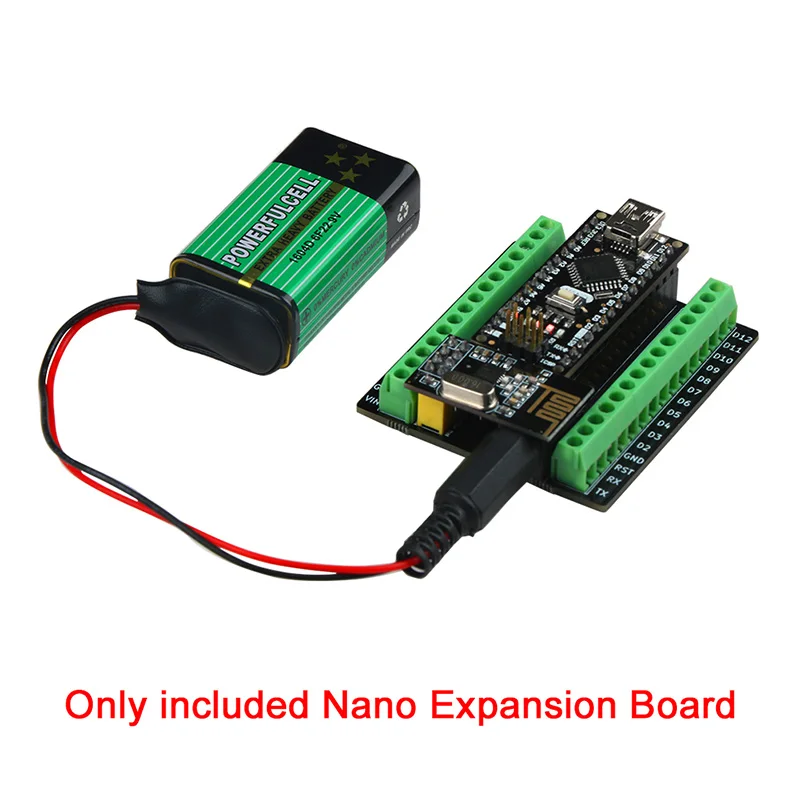 Плата адаптера расширения Nano Terminal Keywish для Arduino V3.0 AVR ATMEGA328P с NRF2401 + интерфейс