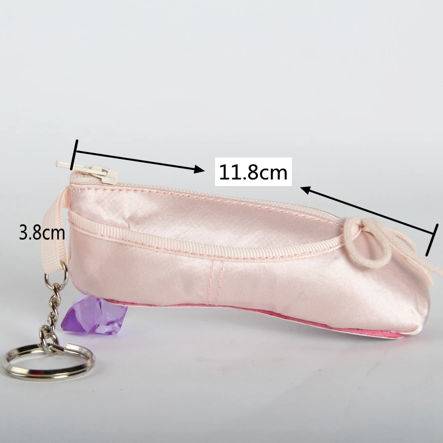 Детские Балетные мини-балетки; Балетные брелки; Балетные подарочные Сатиновые пуанты; брелок для ключей; Розовая танцевальная обувь; амулет балет; ChainDT009 - Цвет: purse