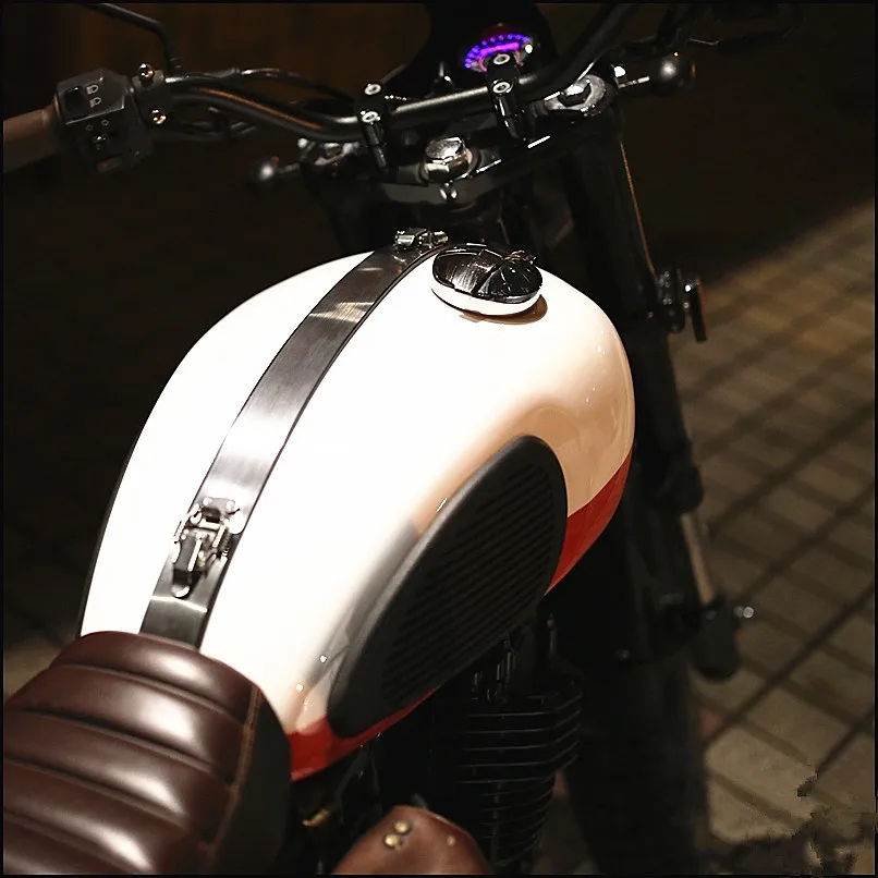 Новинка наклейка на бак мотоцикла Cafe Racer винтажная из нержавеющей стали
