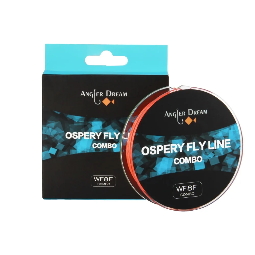 Angler Dream WF Fly Line Combo 3WT 5WT 8WT плавающая леска для ловли нахлыстом с плетеной подложкой Конический лидер