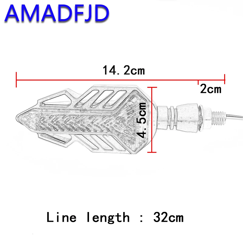 Amadfjd 2/4 шт. светодиодный индикатор сигнала поворота мотоцикла мигалкой мигалки 12V мигающий светодиодный мотобайк поворотники Лампа для универсального