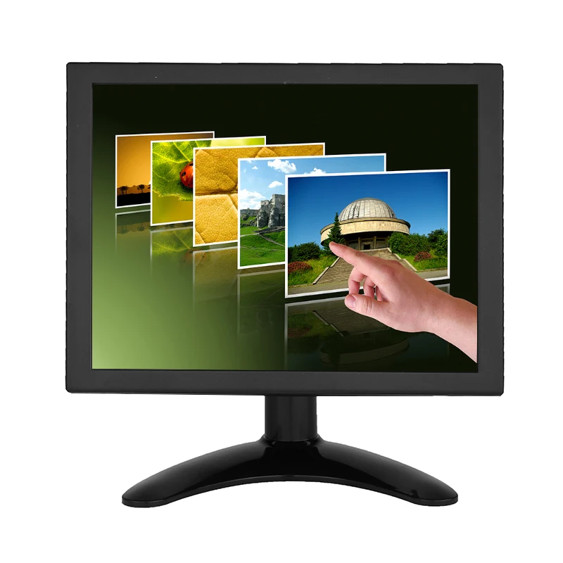 

8 Inch TFT LCD Color Video Touch Monitor Screen VGA BNC AV HDMI Input for PC CCTV Home Security (Support as computer monitor)