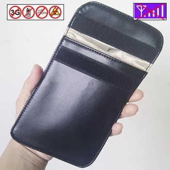 

Cell Phone Anti Spy signal Blocker Pouch. Stop cell Phone GPS RFID Tracking & Bugging bag protect your privacy freeshipping