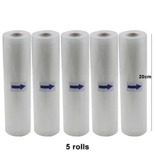 5 Rolls/Lot Vacuum Sealer Bags Food Storage Bags Kitchen Fresh Food Packaging Bag 20cm*500cm 5 Rolls/Lot Vacuum Sealer Bags Food Storage Bags Kitchen Fresh Food Packaging Bag 20cm*500cm