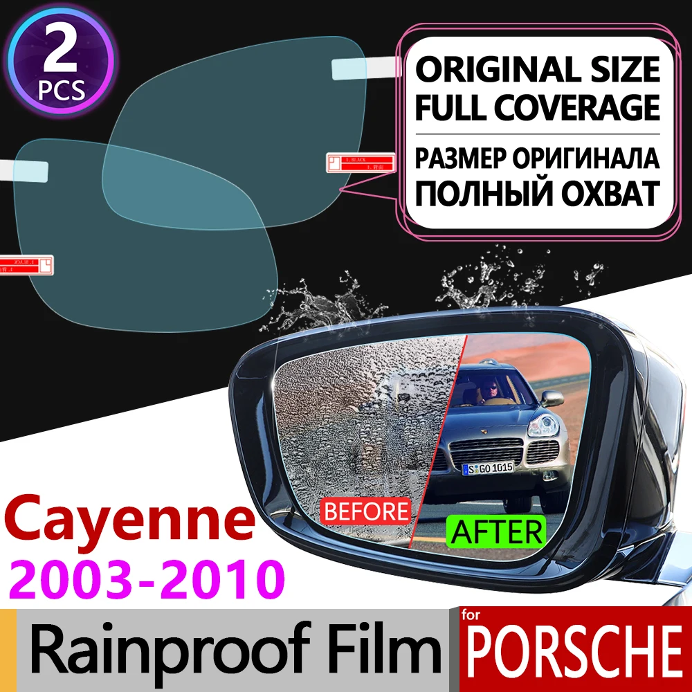 

for Porsche Cayenne 955 957 2003 - 2010 Full Cover Anti Fog Film Rearview Mirror Rainproof Anti-Fog Films Accessories 2007 2008