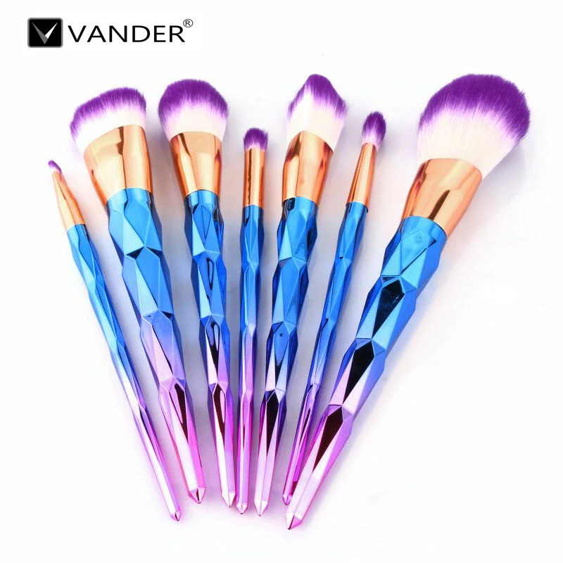 Professional Cosmetic 7pcs Foundation Multi functional Makeup Brushes Set Powder Face Blusher