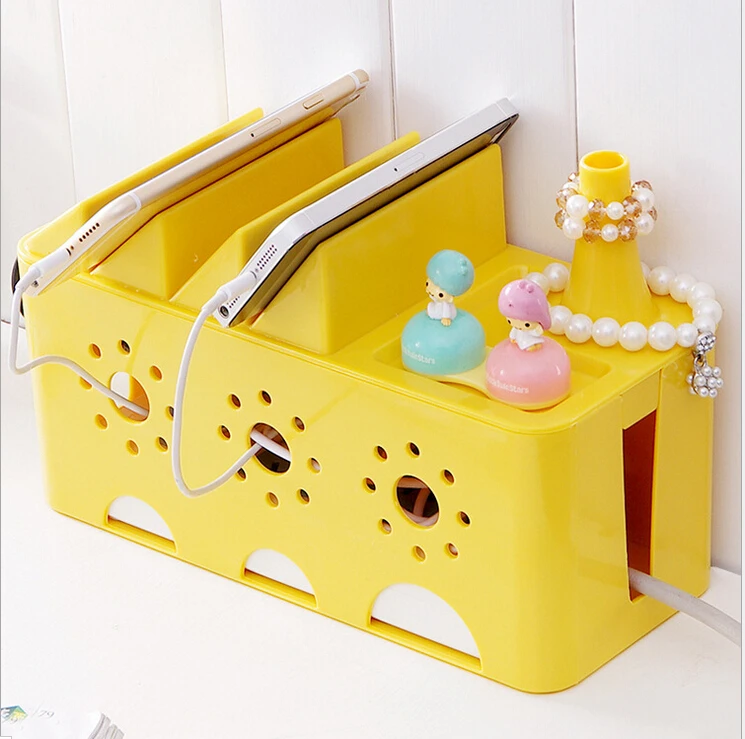 

Power cord storage cassette cooling holes power cord socket storage box creative hub accommodating 340g