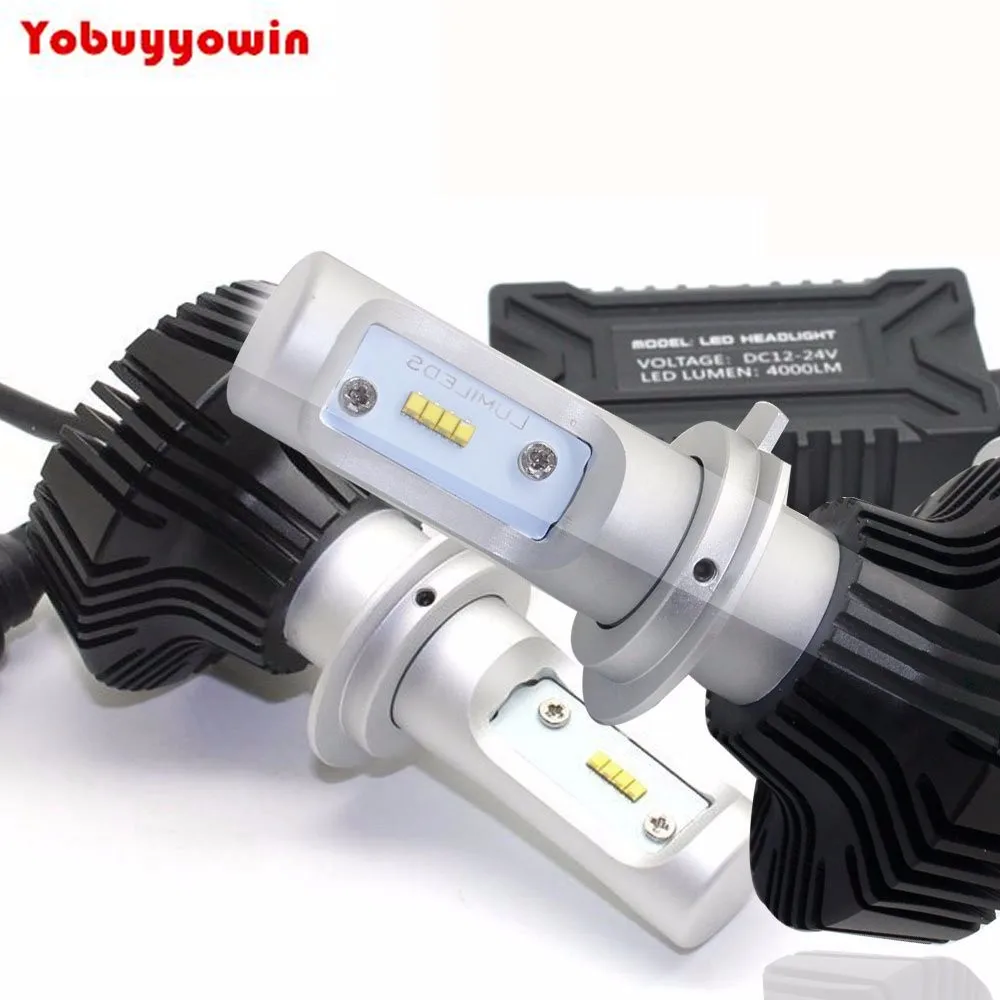 H7 Led Headlight Bulb Conversion Kit Dual High Low Beam 2Pcs 40W 6500K