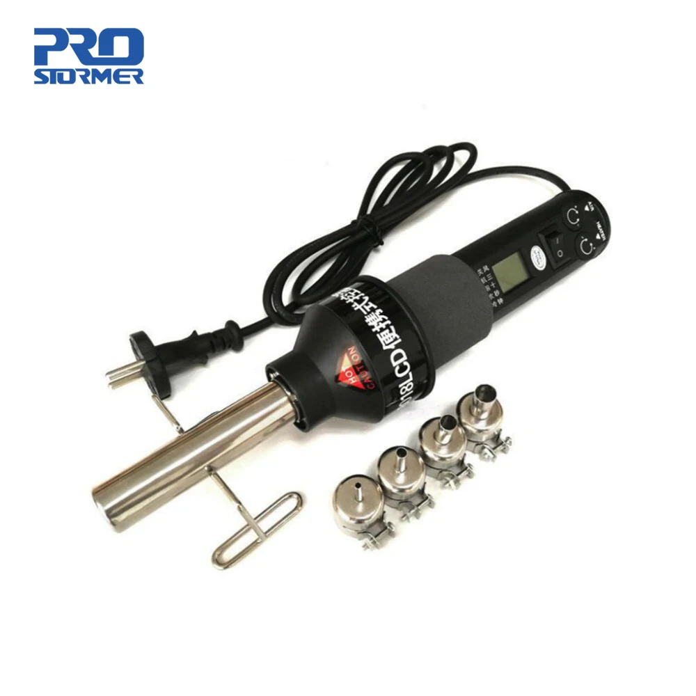 

Prostormer 450W LCD Display Temperature Adjustable Soldering Station Hot Air Gun For IC SMD Desoldering With Accessories