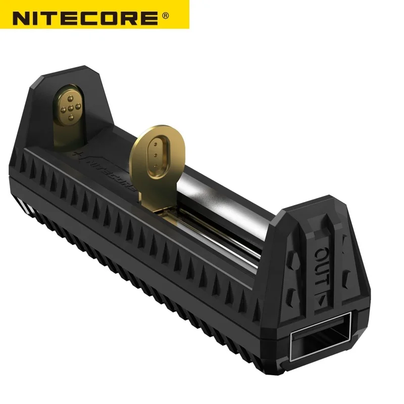 Оригинальное Nitecore F1 микро-USB умное зарядное устройство, зарядка, гибкий внешний аккумулятор для li-ion/IMR 26650 18650 батареи