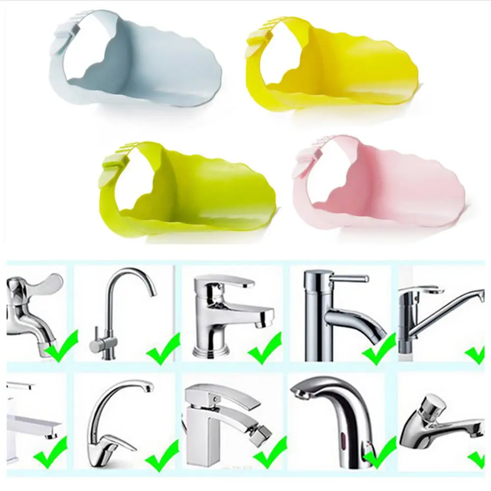 Kidlove Kids Cute Cartoon Adjustable Splash-proof Faucet Extender for Toddler Kid Hand Washing