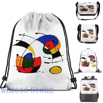 

Funny graphic print shoulder Bags women In The Style of Joan Miro Single shoulder backpack travel for men Gym Bag