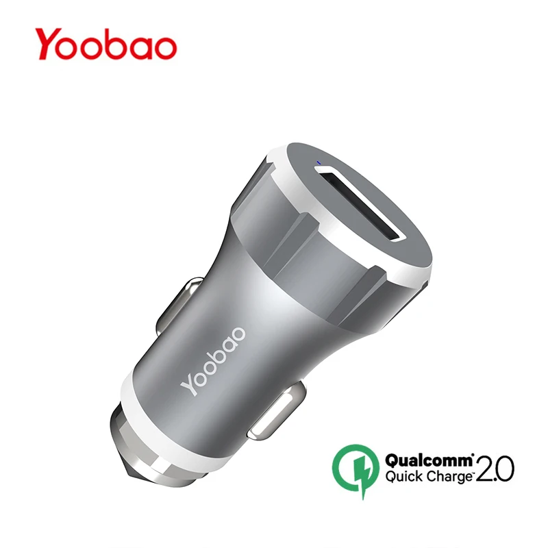 Yoobao автомобильное-Зарядное устройство Qualcomm Quick Charge 2 0 Быстрая зарядка автомобиля
