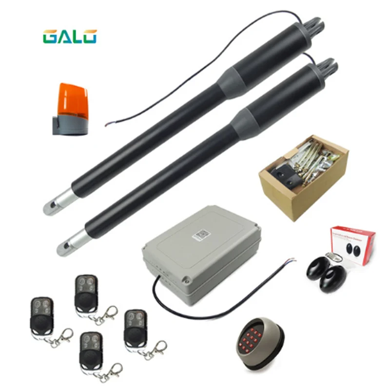 

2019 Newest GALO PKMC05 Aluminum Automatic Gate Opener for home Light Duty Double Swing Gates Up to 12' Long or 350 lb