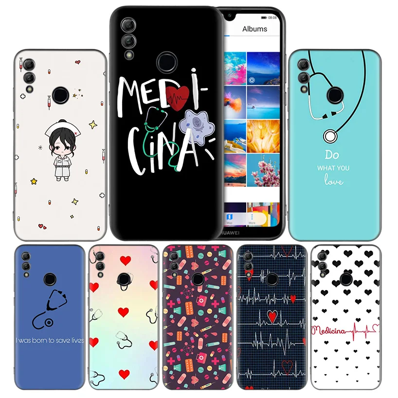 

Nurse Medical Medicine Health Silicone Case Cover for Huawei Honor 8X 8C 8A 8S 10 10i Lite Play V20 Y9 Y7 Y6 Y5 Prime 2018 2019