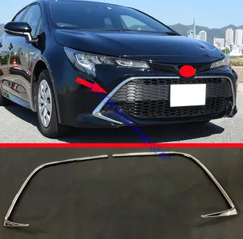 

For 2019 Toyota Corolla E210 Sport Hatch Hatchback Auris ABS Chrome Front Center Mesh Grille Grill Cover Radiator Strip Trim