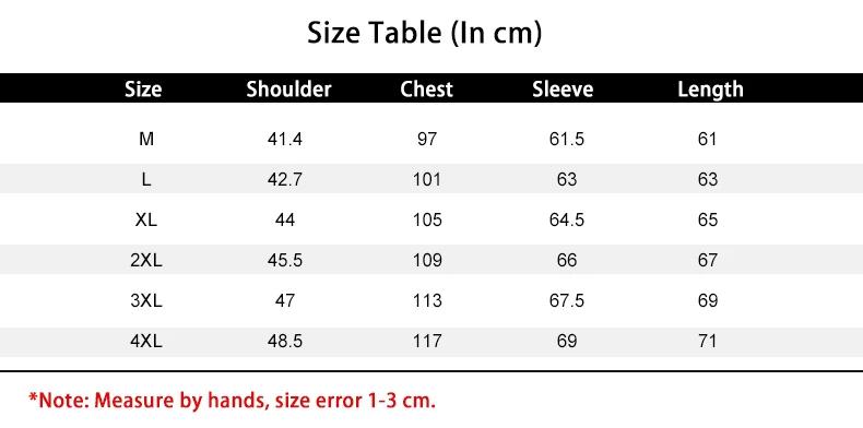 Size Table
