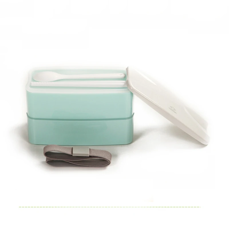 New White Modern Japan Style Lunch Box For Kid Adult Water Soup Fruit Food Storage Container Plastic Thermal Bento Boxs Safe
