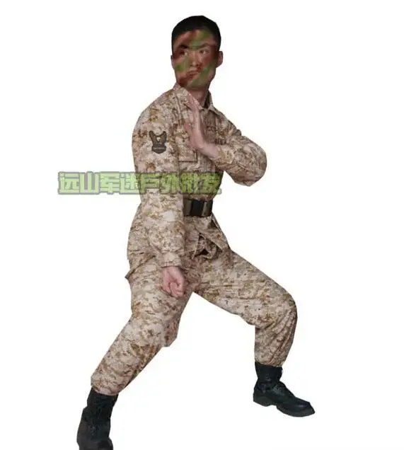 

Digital desert camouflage Military uniform Military desert man