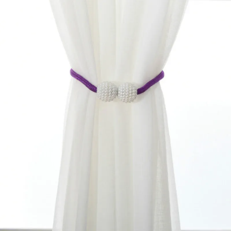 

Pearl Magnetic Curtain Clip Hooks Curtain Holders Tieback Clip Hanging Ball Buckle Tie Back Curtain Straps Home Decoration