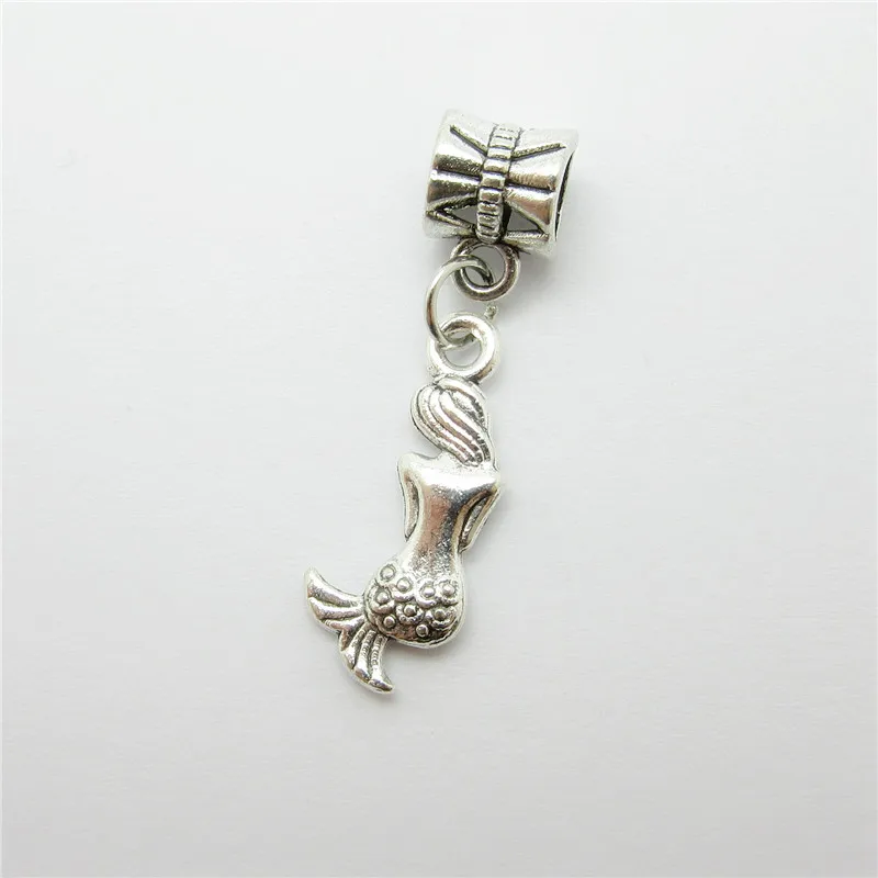 Classic 12pcs Mermaid Charms Bead Fit 