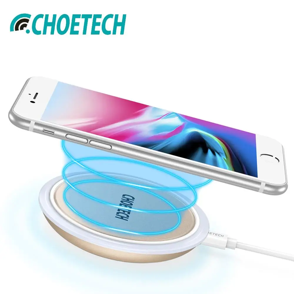 

CHOETECH UFO Wireless Charger for iPhone X 8 XR Samsung Note 9 S10 S9 Qi Wireless Charging Pad for huawei xiaomi Mobile Phone