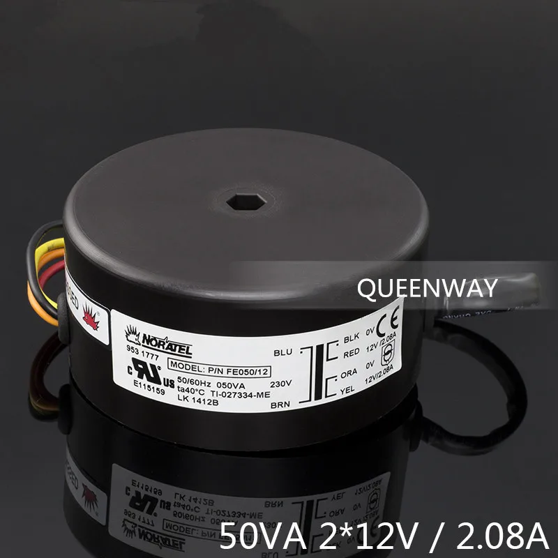 T 019 двойной 12V 50W 50VA 2.08A Новый NORATEL запаиваемый тороидальный трансформатор