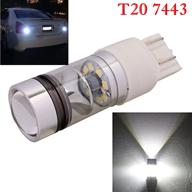 2 шт. 7443 T20 100W 1000Lms для Opel Astra J + 09 P21W/5W Drl Gluhbirnen 6000K чип Cree Canbus Weib/Bernstein/Gelb/Rot | Автомобили