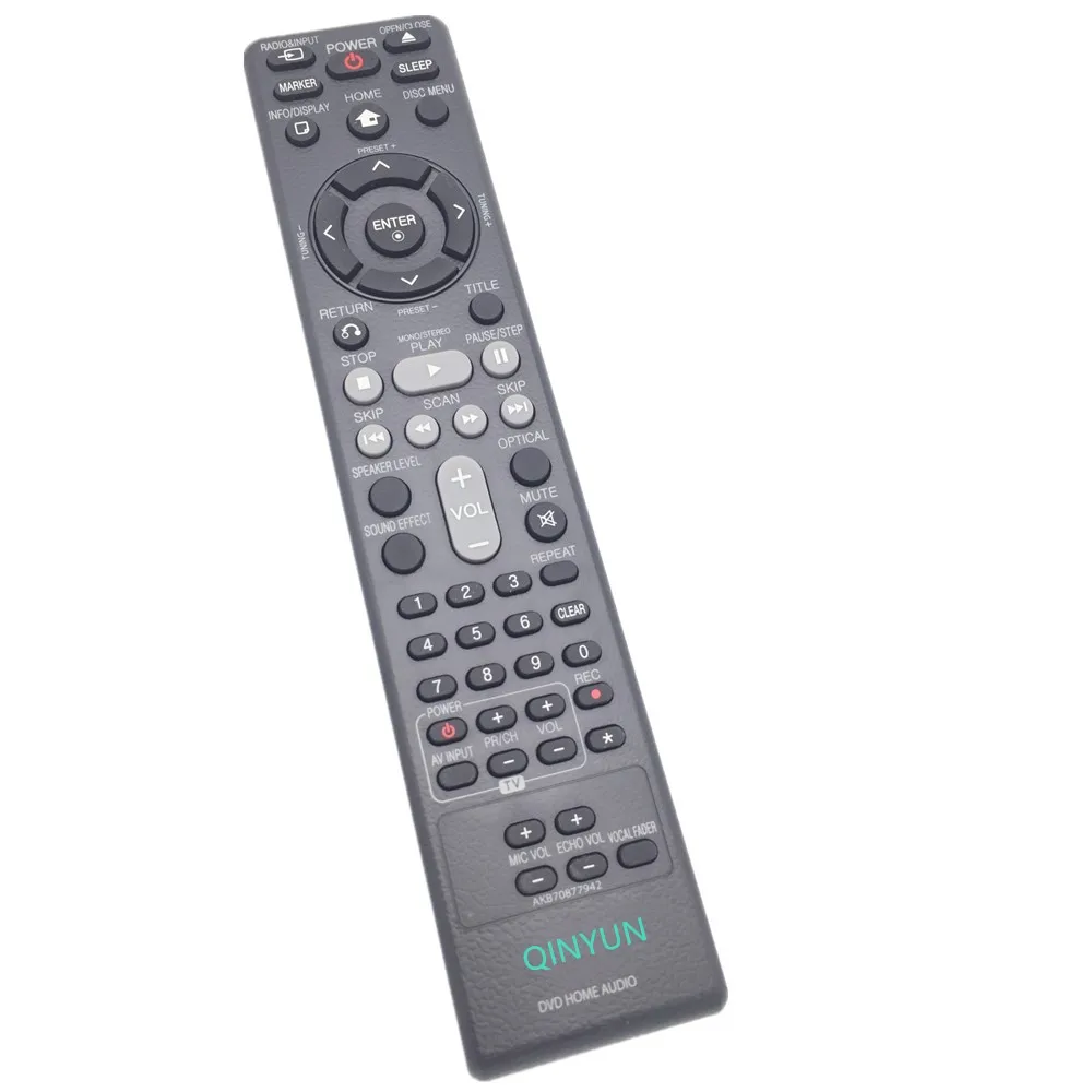 AKB70877942 for LG DVD Home Audio Remote Controlremote control for lg