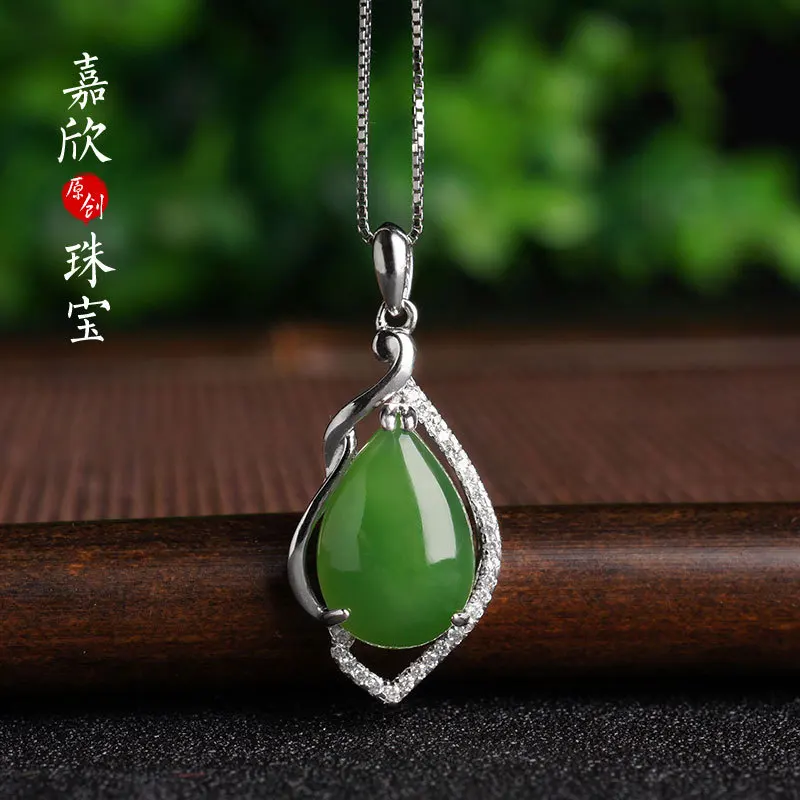 

2019 Choker Necklace Asg Dropping Female Water Drop Hanging Parts Factory Direct Selling With Certificate Item Ethnic Style
