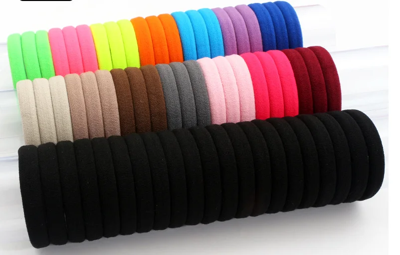 40/60 Pcs/LOT Elastic Hair Scrunchie Hair Bands For Women Scrunchies 40pcs Stretch Rubber Ties Ponytail Holders Hair Accessories
