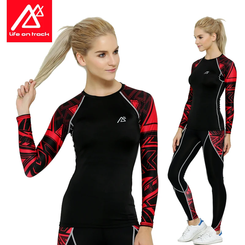Женские Компрессионные спортивные футболки для бега с длинным рукавом, тренировочная одежда для спортзала, трико для фитнеса и йоги, топы(только рубашка