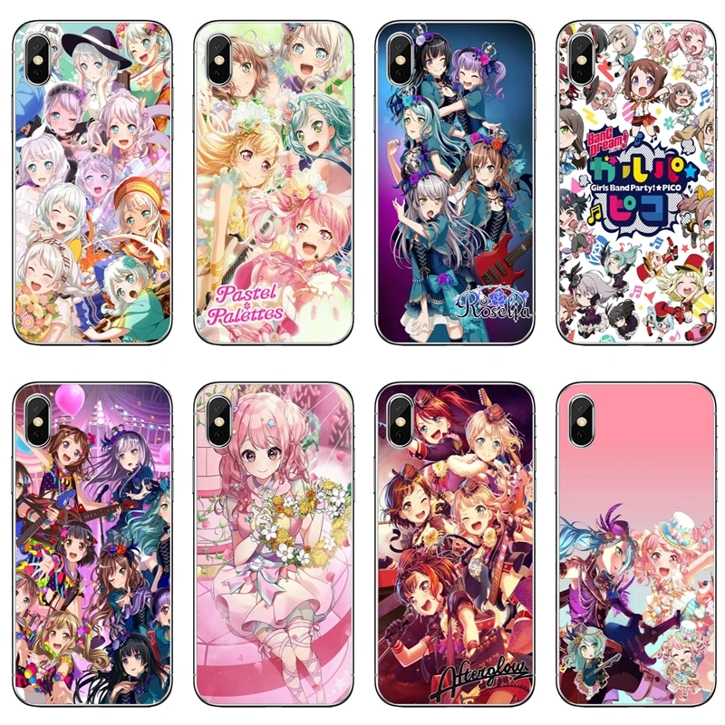 Чехол для телефона BanG Dream anime girl мягкий чехол iPhone X XR XS Max 8 7 6s 6 plus SE 5s 5 4 iPod