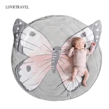 Мультяшные животные, детские игровые коврики, коврик для малышей, для ползания, игрушки-одеяла, коврик для детской комнаты, декор для фотосессии, круглый ковер