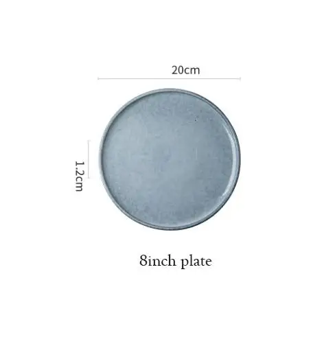 KINGLANG нордическая креативная керамическая плоская тарелка блюда для бифштекса тарелка бытовые кружки Посуда - Цвет: 4