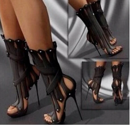 designer high heel boots